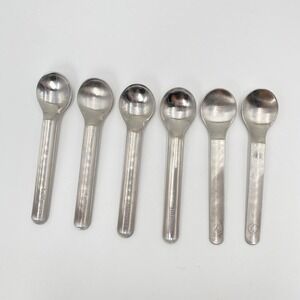 Set of 6 Vintage Lufthansa WMF Wolf Karnagel Design Spoons 1986